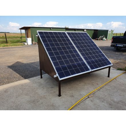 Szigetüzemű OFF-Grid önállóan működő akkumulátoros 1KW-os rendszer 0,6KW napelemmel