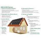 Szigetüzemű OFF-Grid önállóan működő akkumulátoros 2KW-os rendszer 1,2KW napelemmel