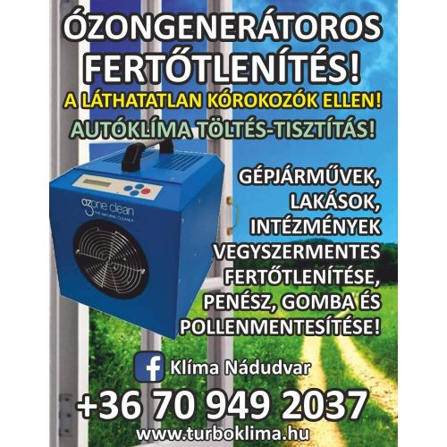 Ózongenerátoros Fertőtlenítés